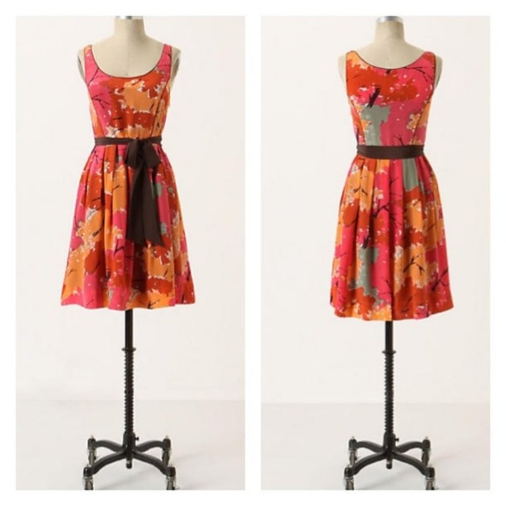 Anthro We Love Vera silk dress